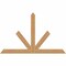 Ekena Millwork Saratoga Timber Gable Bracket, Western Red Cedar, 84"W x 53"H x 1 1/2"D x 5 1/2"F, 15/12 Pitch GBW084X53X0206SAR00SWR - alternate 1